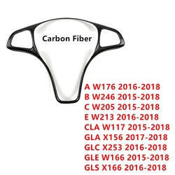 Enhanced Carbon Fiber Steering Wheel Trim Cover - Sleek Design (Carbon Fiber)