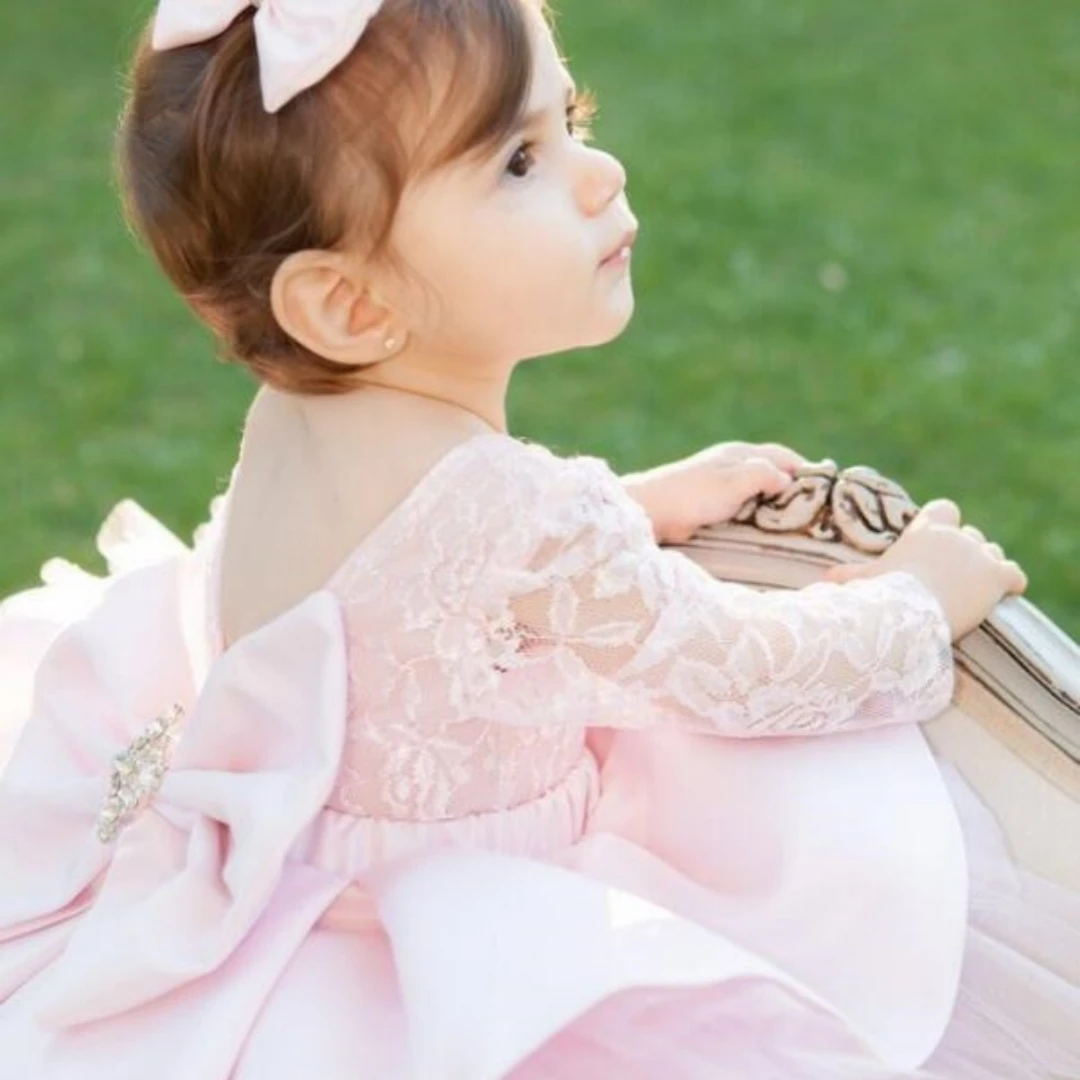 low-mother-daughter-dresses-dots-tulle-flower-girl-dresses-for-wedding-little-girls-pageant-communion-gowns