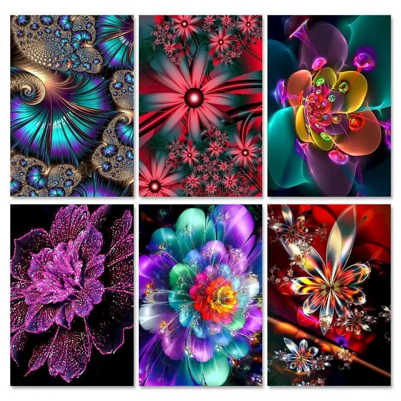 

GATYZTORY Modern Painting By Numbers Hand Painting On Canvas Colour Flowers Pictures Of Numbers Wall Art Home Decoration