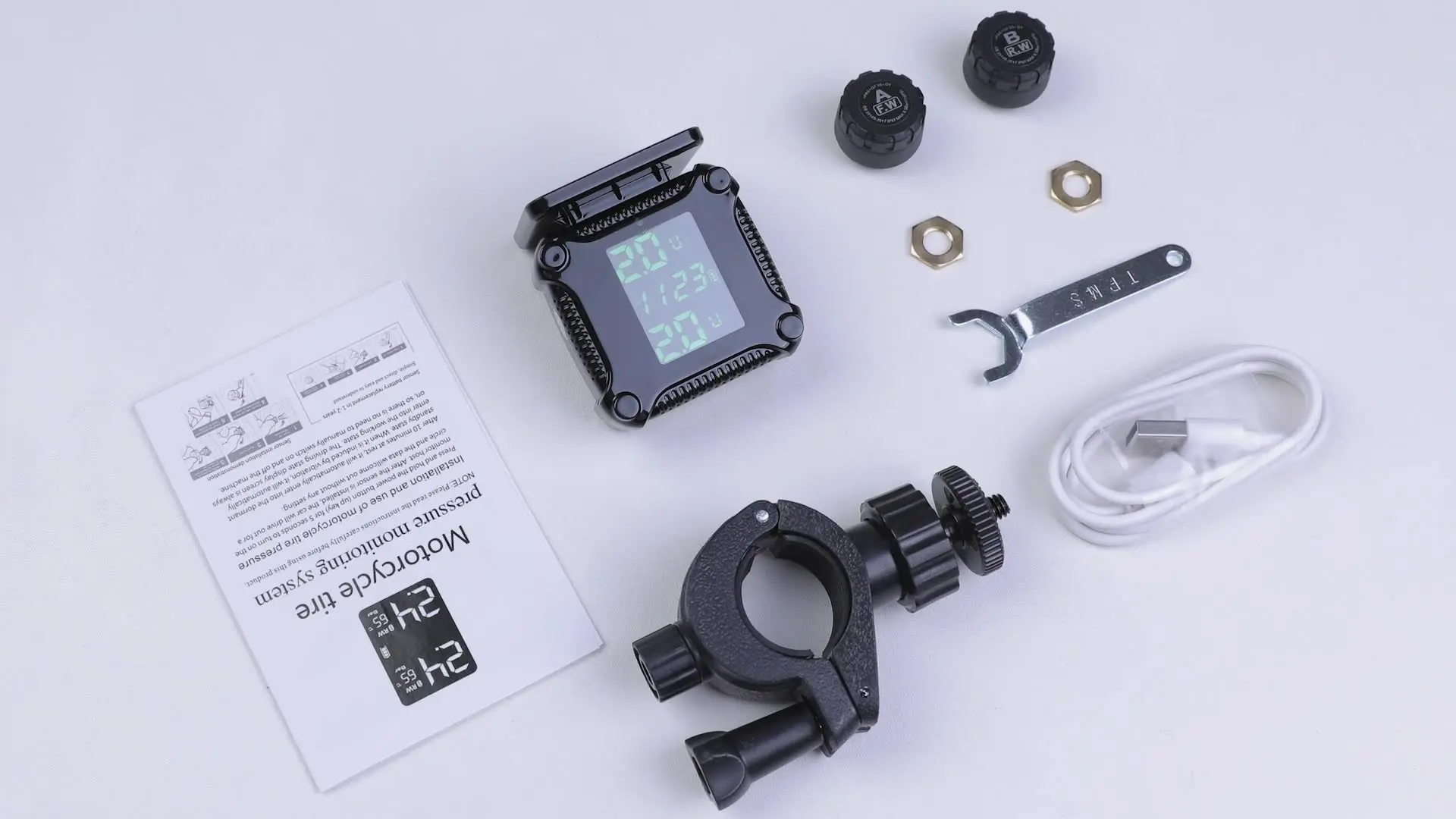 M3 Sistema di monitoraggio della pressione dei pneumatici Tpms per bici da moto con 2 sensori esterni acquista in modo economico - spedizione gratuita, recensioni reali con foto M3 Sistema di monitoraggio della pressione dei pneumatici Tpms per bici da moto con 2 sensori esterni acquista in modo economico - spedizione gratuita, recensioni reali con foto