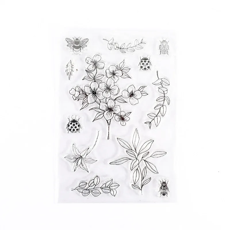 15 Style Retro Sentiment Transparent Clear Silicone Stamp DIY Scrapbooking Embossing Decoration Album Card Rubber Stamp 11x16cm 