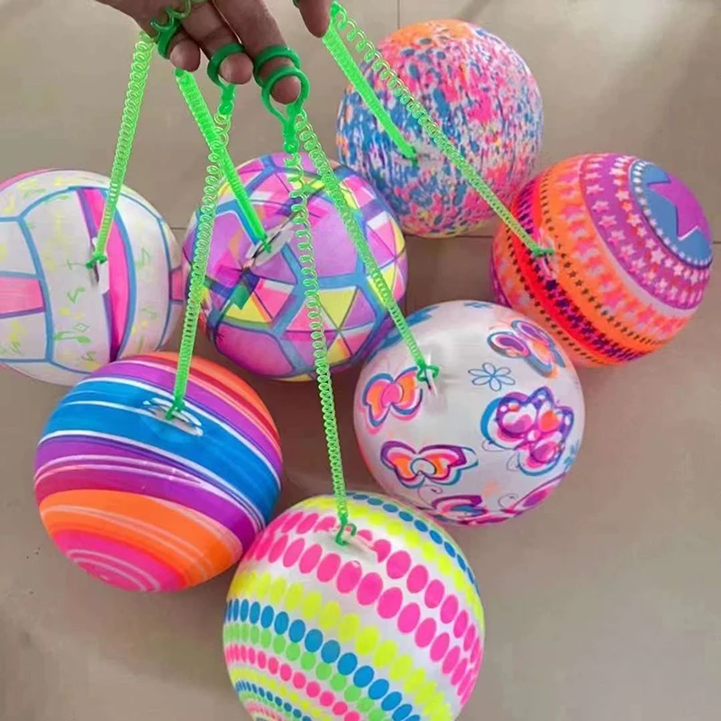 

Luminous Inflatable Toy Bouncy Ball Outdoor Sports Rubber Beach Ball Parent Children Games For Kids Interactive Games Toys