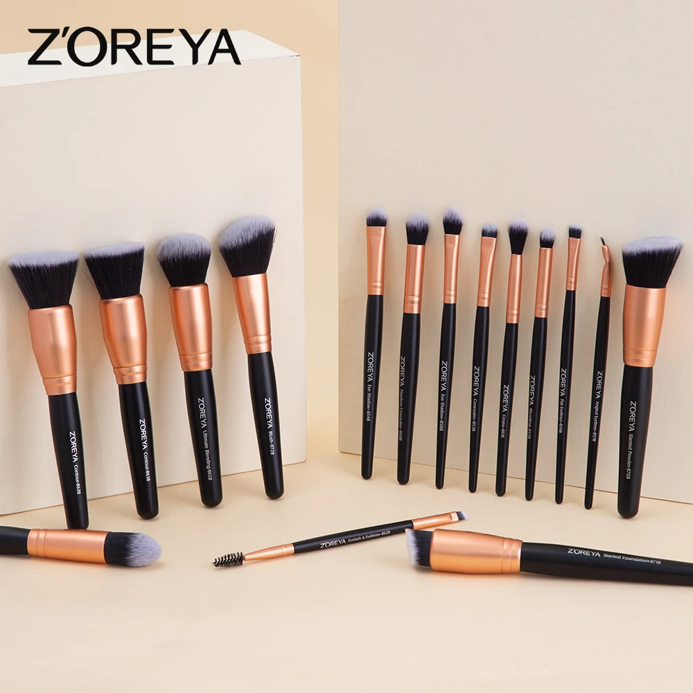 ZOREYAProfessionalLuxuryMakeupBrushesSet15PcsEyeshadow
