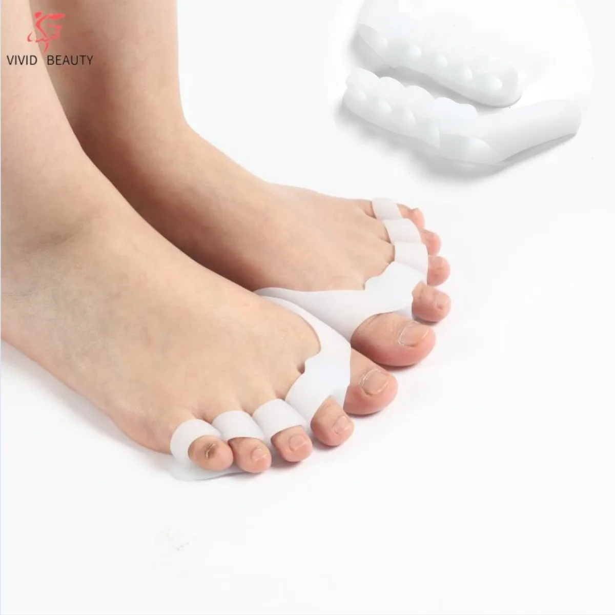 

2 шт., силиконовый разделитель для большого пальца ноги, при вальгусной деформации