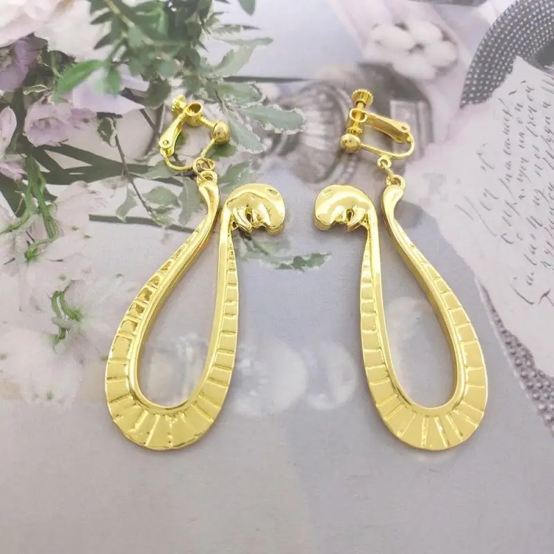 Anime  Snake Drop Earrings Boa Hancock Een Stuk Sauron Cosplay Earring Ear Clip Jewelry Gift 5