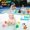 2 inch Assortment Rubber Duck in Bulk,50-Pack Assorted Mini Duck Toy for Ducking Cruise Ship,Floater Duck for Kid Bath Toy Gift 3