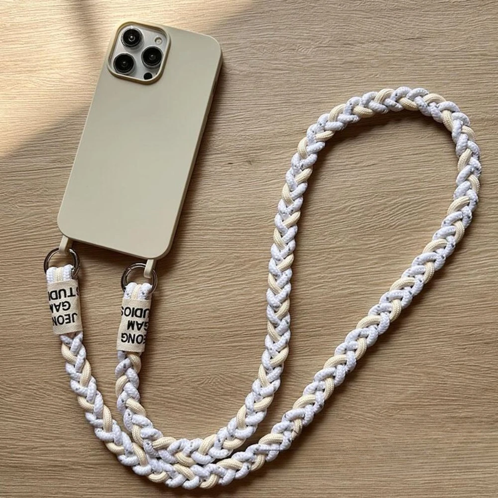 Crossbody Lanyard Necklace Liquid Silicone Soft Matte Shockproof Phone Case