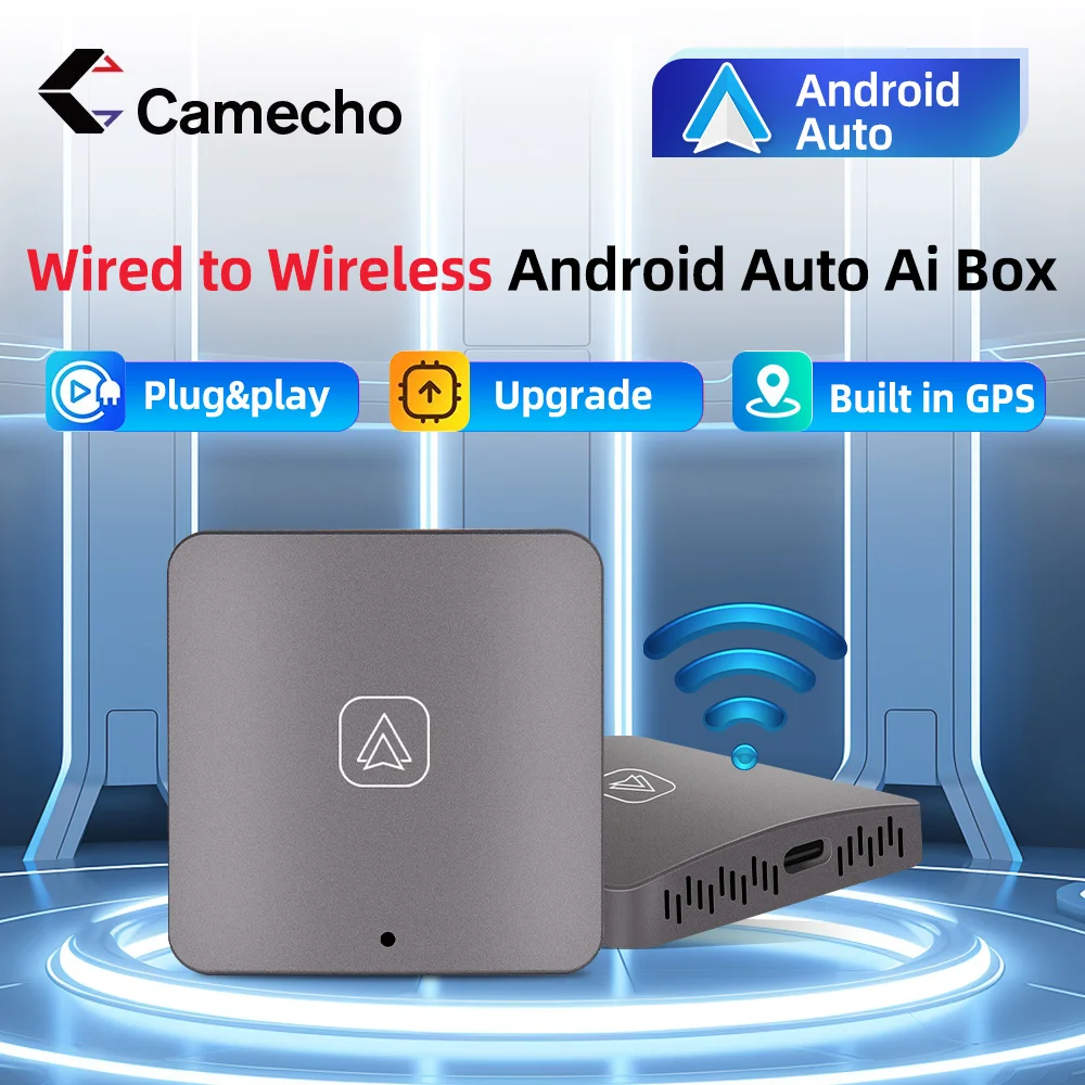 Camecho Carplay Android Auto Apple Ai Box Wireless Android Auto Car Adapter Streaming Box Per Vw Audi Toyota Honda