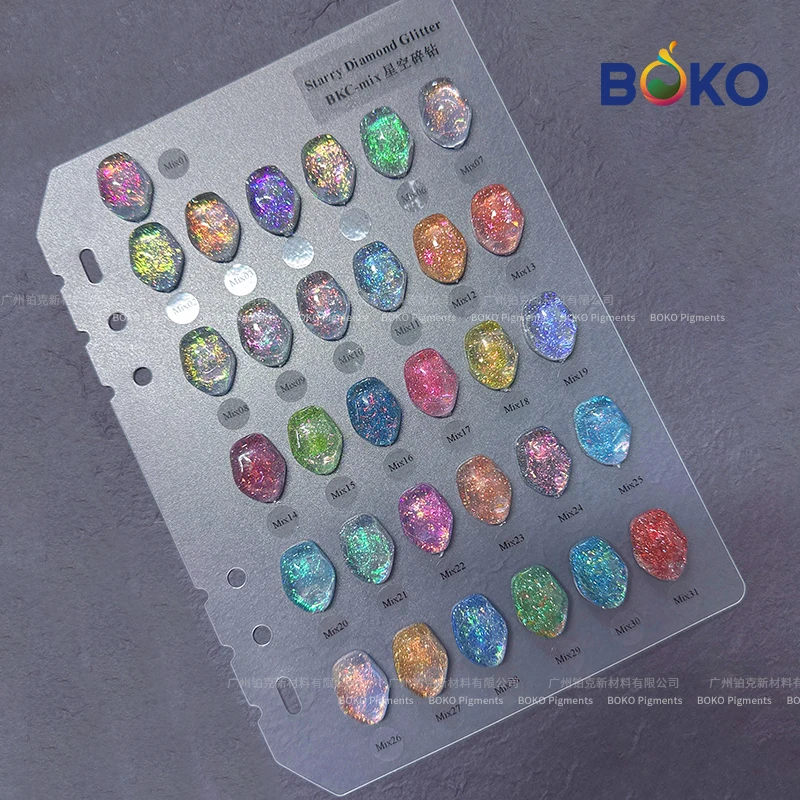 BOKO 0.5g Nails Starry Sky Diamond Dust Pigment Reflective Chrome Glitter Powder For Gel Polish Manicure Decoration
