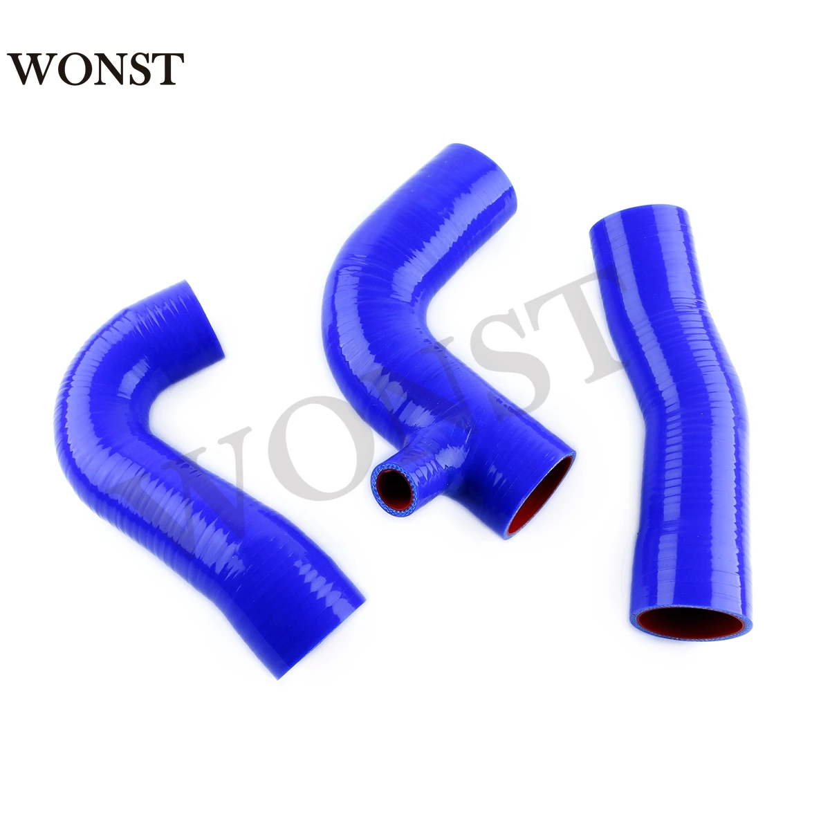 

For 1987 1988 1989 1990 Ford Sierra Cosworth 2WD T3 3PCS 4-Ply Silicone Hose