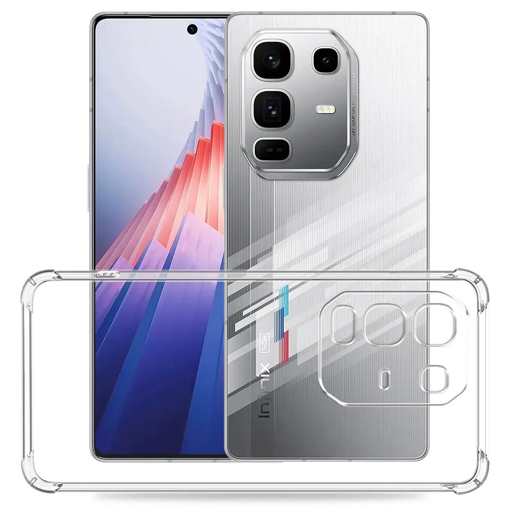 Transparent Shockproof Airbag Silicone Phone Case - Soft Protective Cover Shell