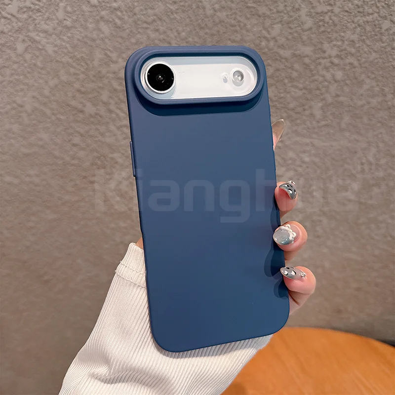 Luxury Pattern Matte Candy Color Silicone Soft Case - Solid Color Shockproof Cover