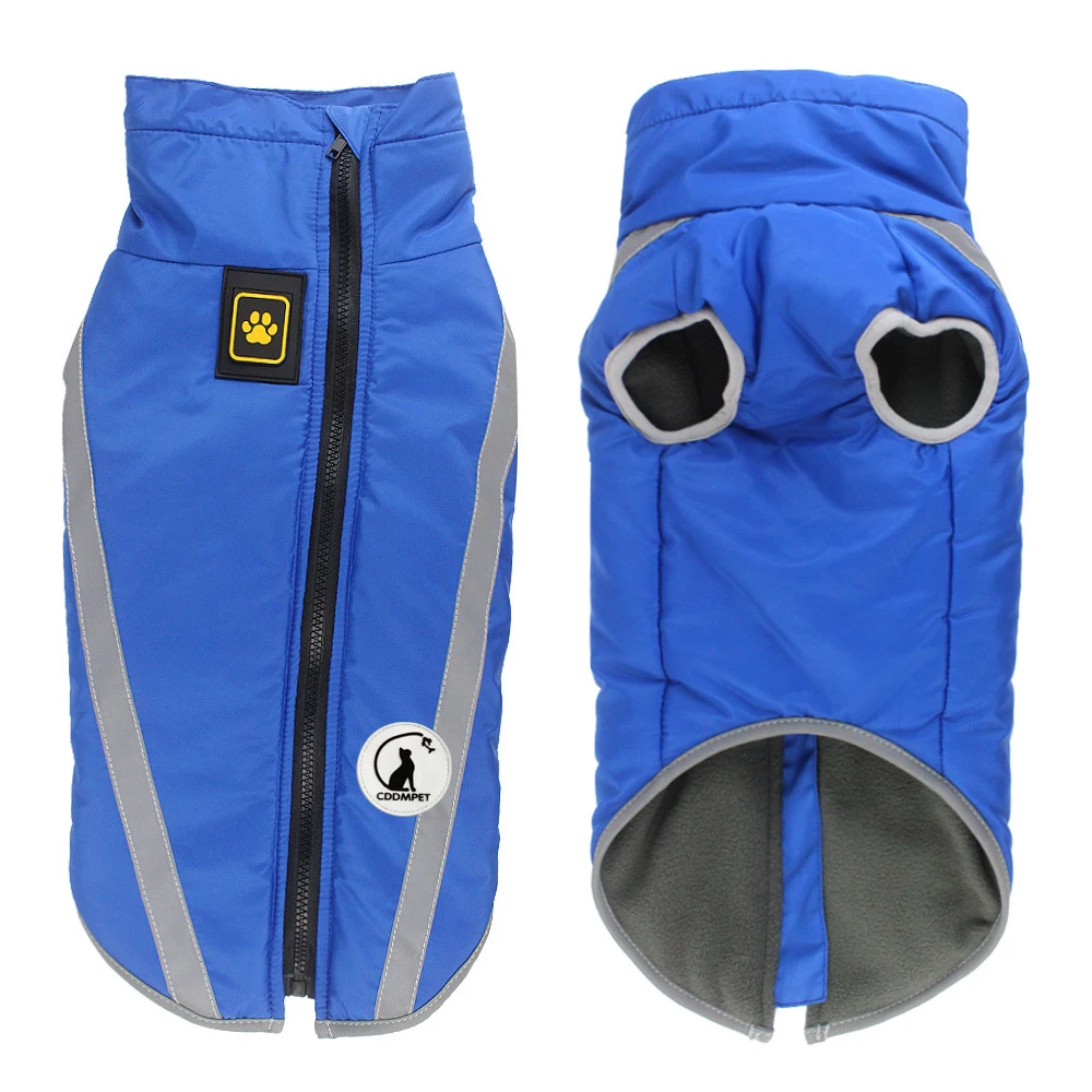 CDDMPETWinterPetJacketWarmFleeceLiningClothesForLargeDogsBig