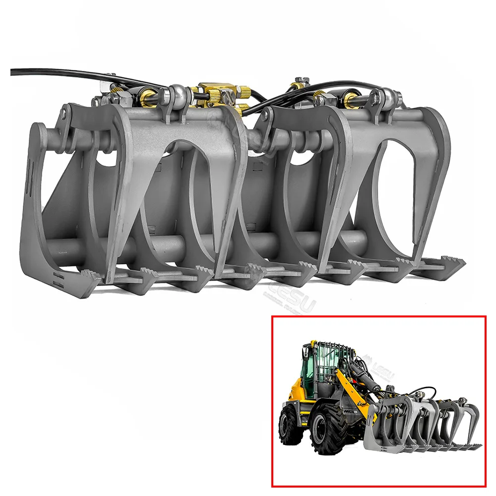 

1/14 LESU Metal Gripper For RC Hydraulic Loader AOUE MCL8 A0015 Remote Control Construction Vehicle Model Car Unpainted Parts