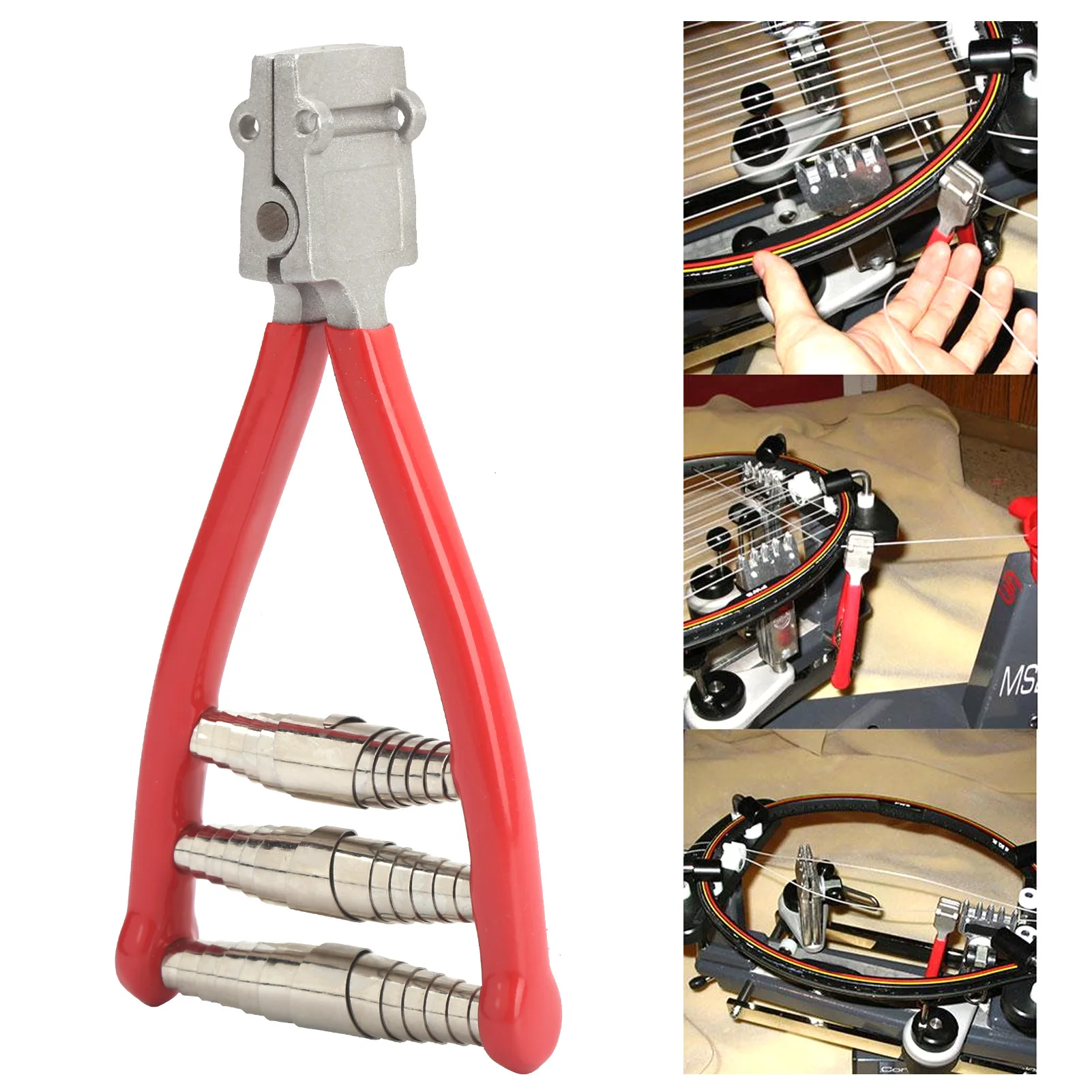 Badminton Racket Starting Stringing Clamp Tennis Racket 3 Spring Starter Stringing Tool