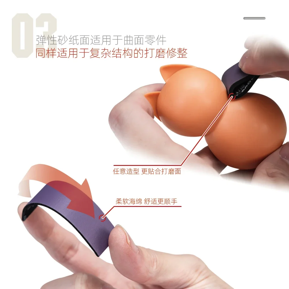 Model tools model polishing tool sanding sponge tool HOBBY MIO #240~#2500 Ultra Thin Sponge Sandpaper Set Plastic Model Curve Sanding Tools for Assembly Model Polishing Tools DIY