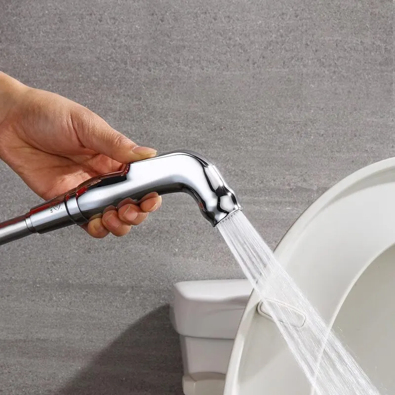 Household toilet flushing gun Toilet Flushing Gun Faucet Washer Toilet Flushing Gun Companion High-Pressure Booster Nozzle Bidet Sprayer Head