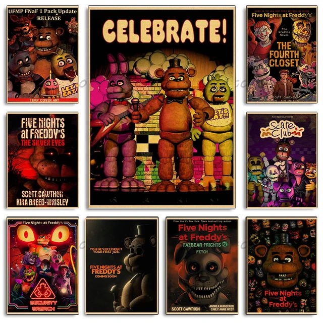 Retro Horror Vedio Game FNAF-Ultimate Group Canvas Poster Home Decor  Painting Horror Wall Art for Room Home Coffee House Bar - AliExpress