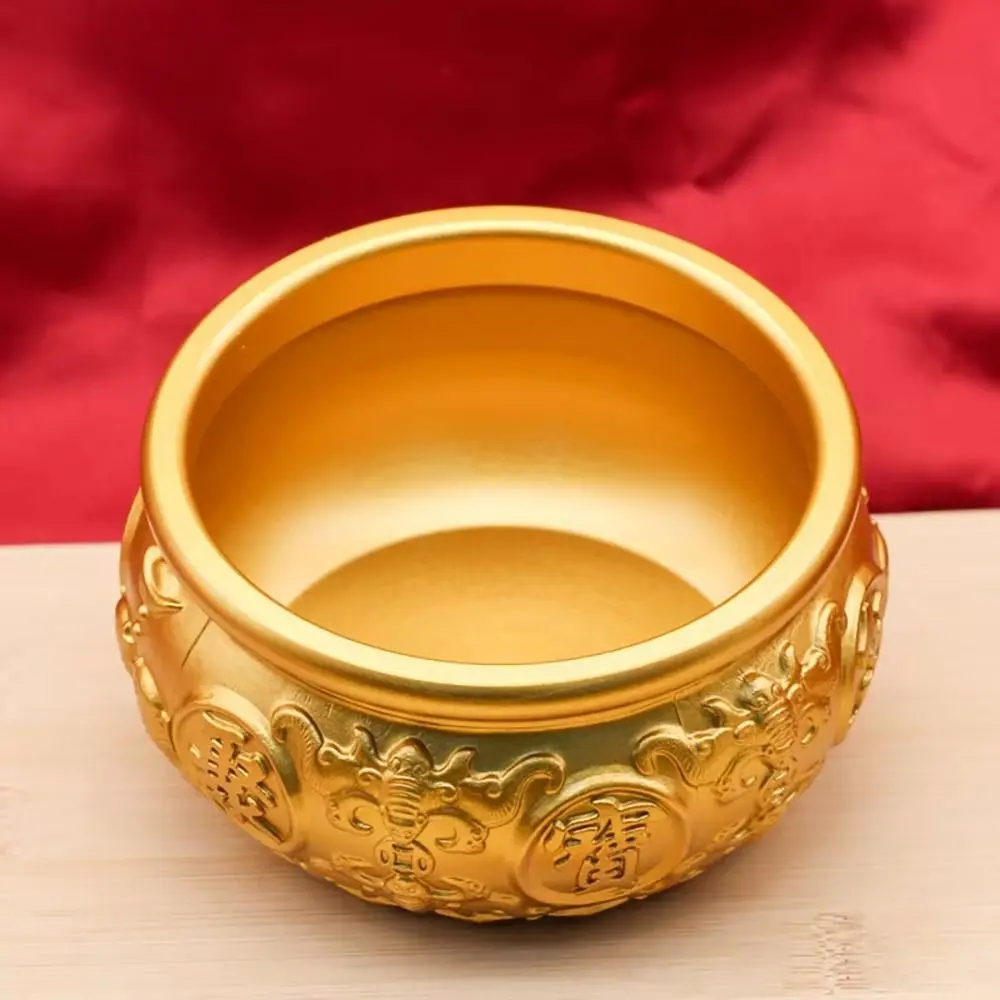 1Pcs Fortunate Brass Cornucopia Good Luck Magical Power Treasure Bowls Attract Wealth 4/6/8cm Desktop Small Ornament Home Decor