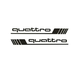 Enhanced Product Title: Premium Waterproof Side Door Decals - 20x3cm (Black)