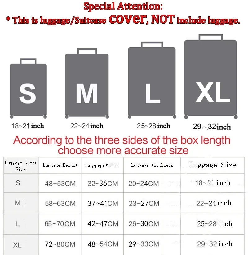 Kawaii Animal Panda Print Luggage Cover for Travel Women Cute Trolley Case Covers Elastic Suitcase Protective Cover 3