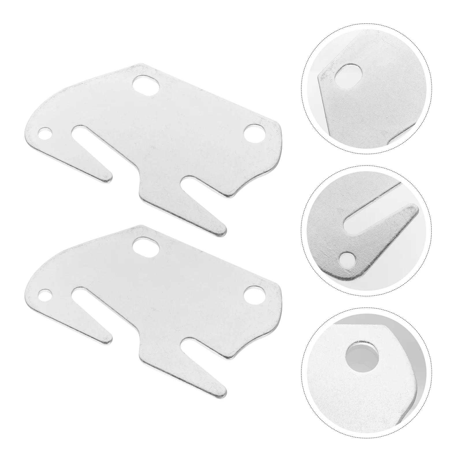 

2 Pcs Furniture Connector Headboards Wood Bed Hinge Hook up Rail Plate Iron Bracket
