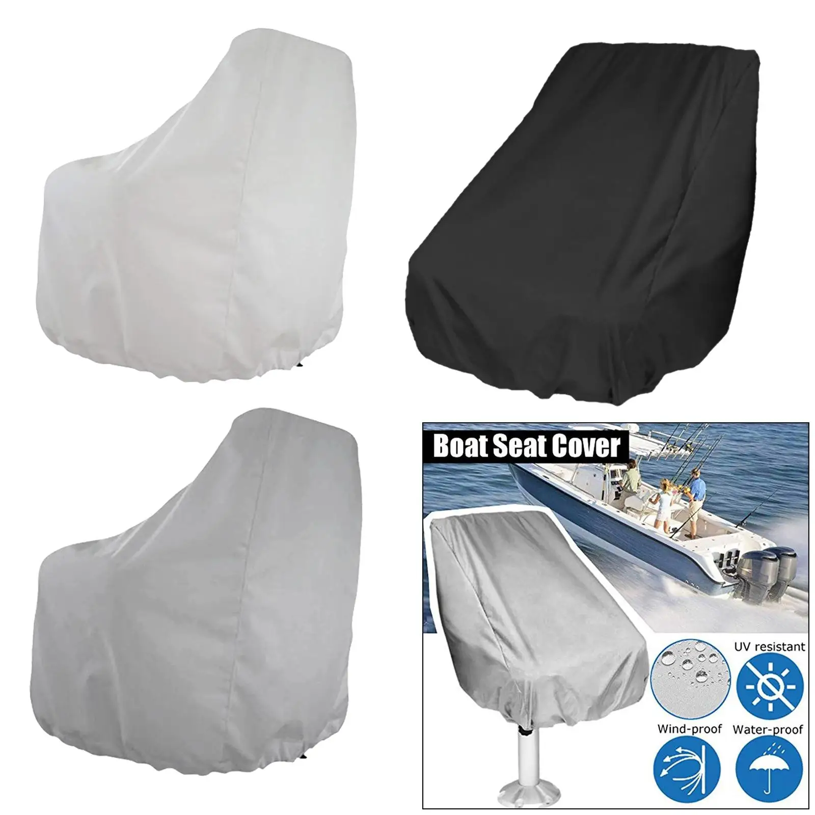 Helmsman Boat Seat Cover Outdoor Yacht Folding Waterproof Bench Chair Cover