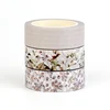 2023 NEW 1PC 10M Decor More Neutral Leaves Grid Washi Tape Set for Scrapbooking Planner Adhesive Masking Tape Cute Stationery 1