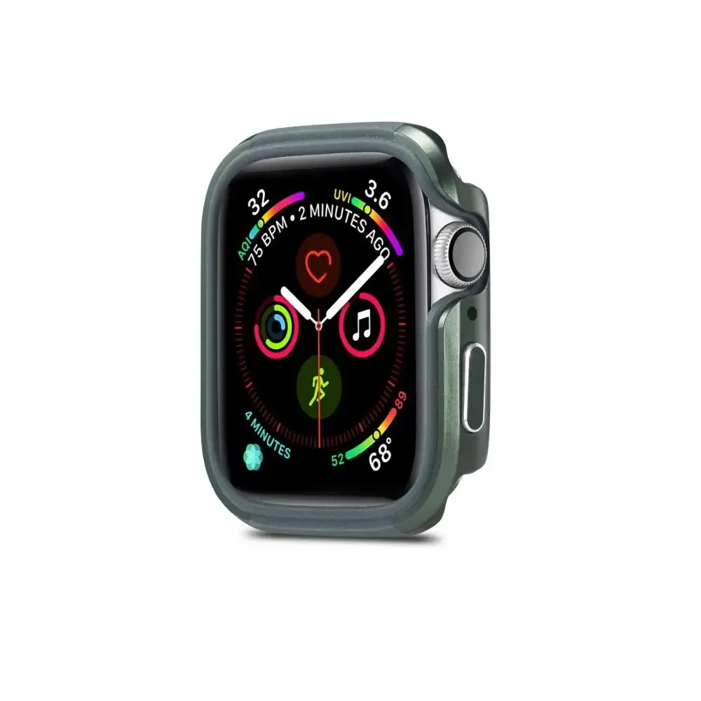 Premium Aluminum Alloy Watch Case - Durable Metal + TPU Protection