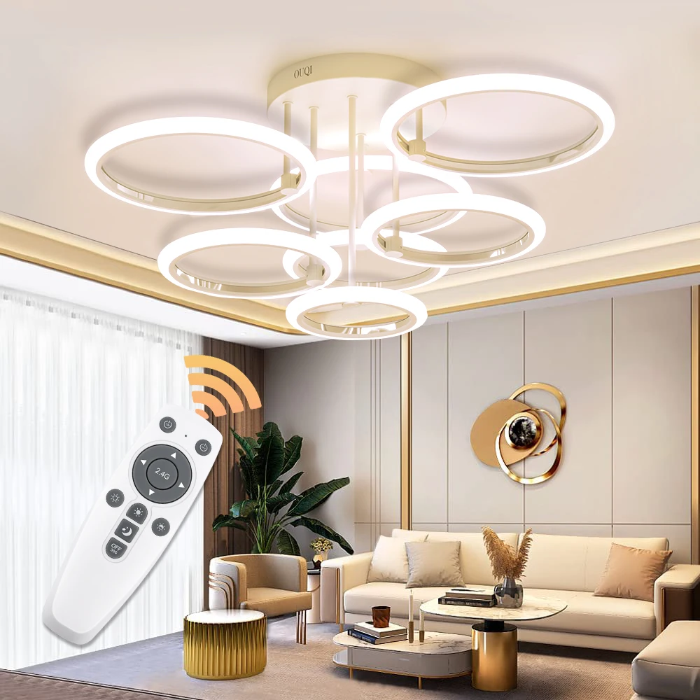 Smart Tuya LED Ceiling Lamp  APP Remote Control  Voice Control Alexa Dimmable Lustre