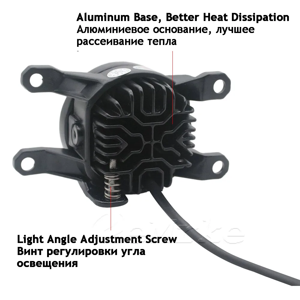 White / Yellow Led Fog Lights for Toyota Venza Harrier 2021-2025 with Lens DRL 30W 12V Optional Fog Lamp Wire Bracket Switch detail image 3