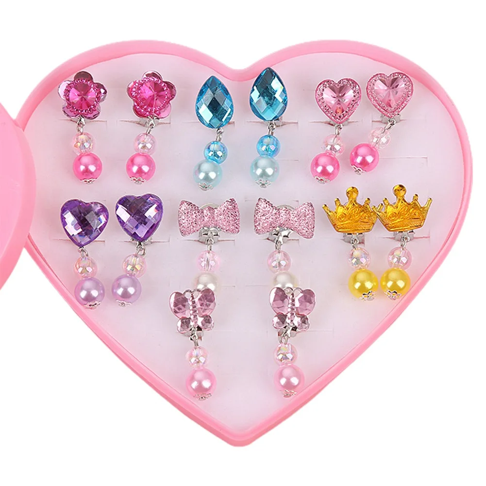 Korean Style Kids Ear Clips - Cute Cartoon Animal No-Piercing Earrings for Girls