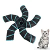 Foldable Cat Tunnel Toy 5 Ways Interactive Playing Tube Pet Game Tunnels Durable Polyester Playpen For Kitten 4
