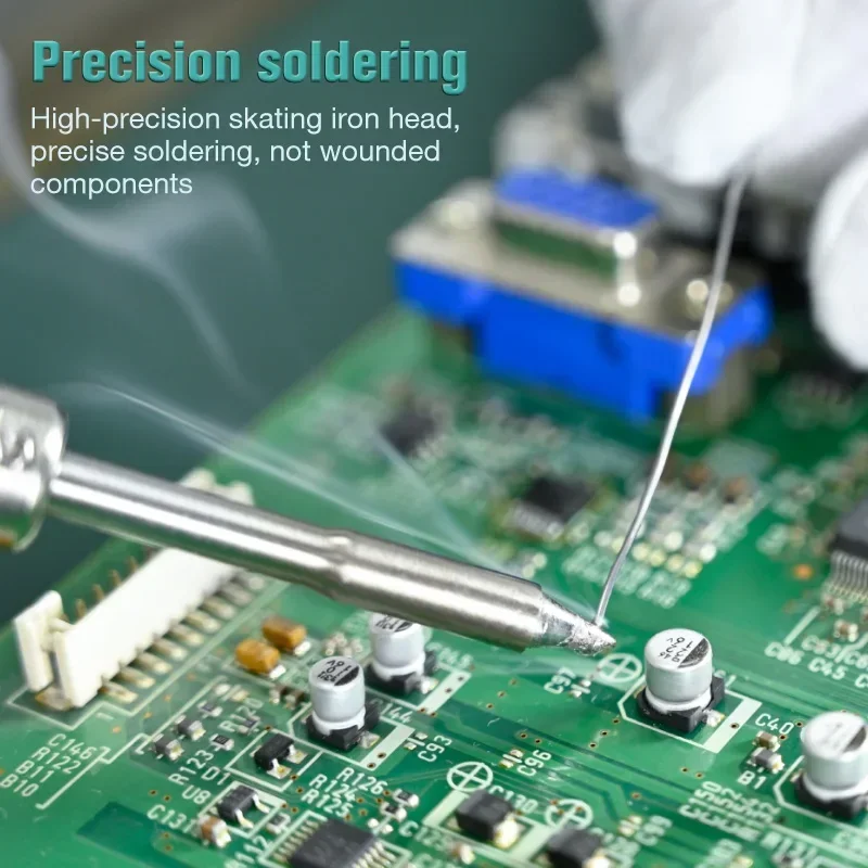 CXG969 휴대용 납땜 인두, USB 전원 공급 장치, 일정한 온도, CNC 수면 용접 수리, 디지털 조정 가능 전기 인두