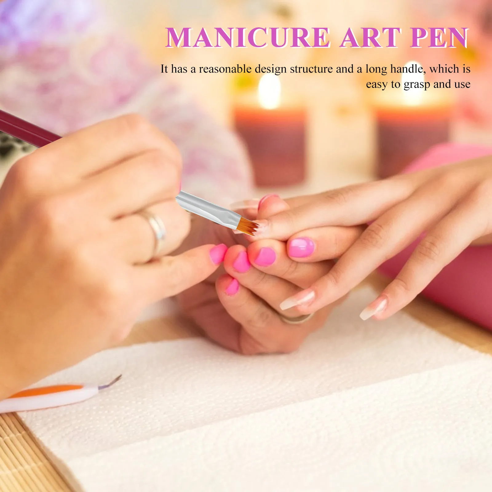 8종 네일 아트 브러쉬 세트, 전문 페인팅 드로잉 펜 도구, DIY 매니큐어 디자인용 폴리 네일 브러쉬, 매니큐어 펜