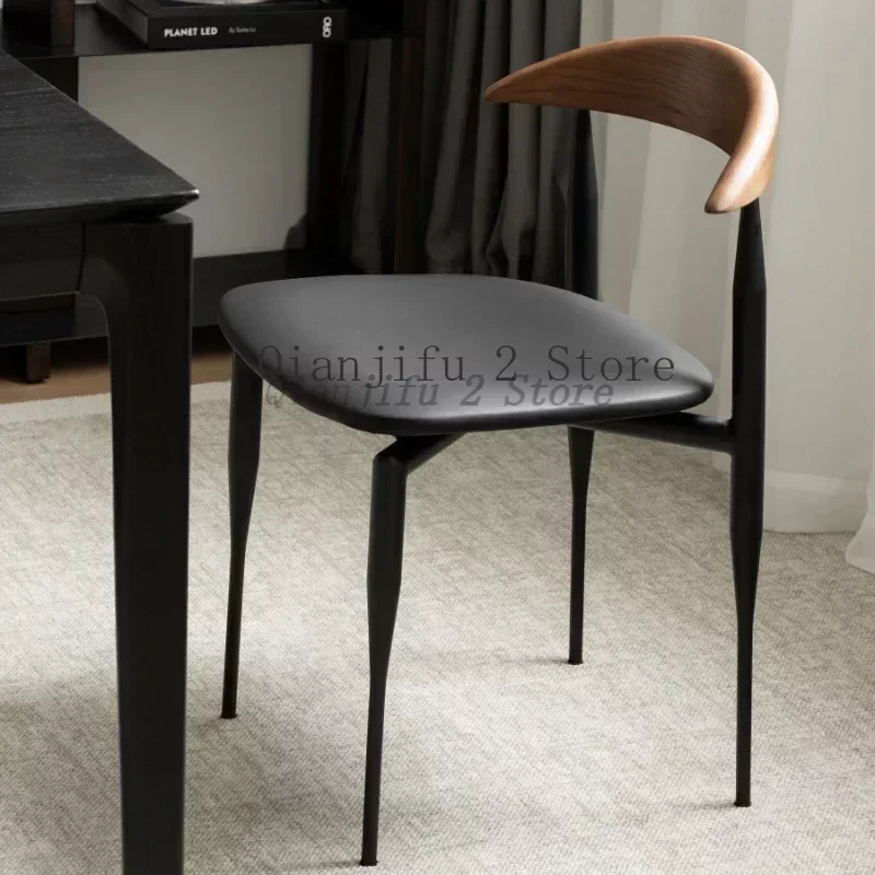 Nordic Dining Chair Faux Leather Designer Modern Living Room Dining Chair Home Furniture A2 dining chair
