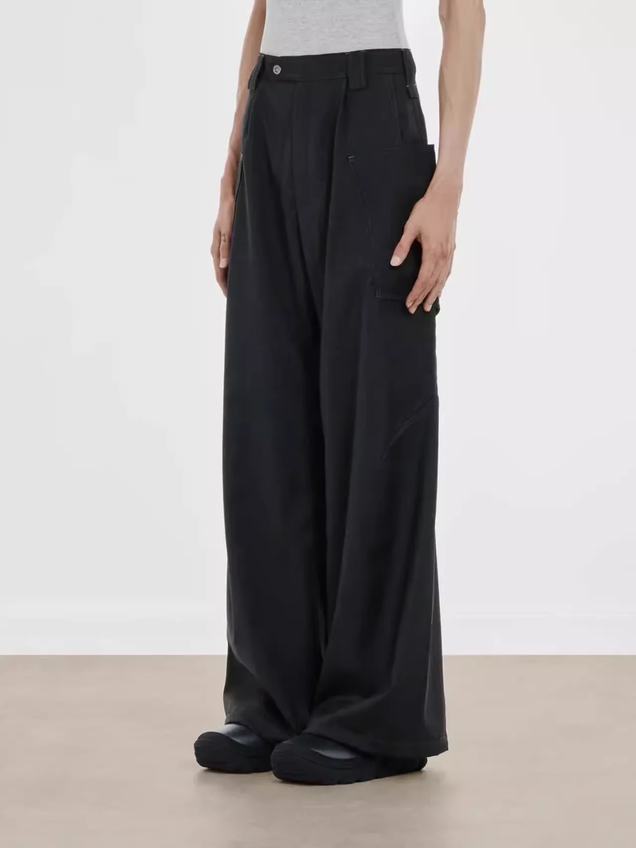 パンツ kiko kostadinov 23aw collection piece キココスタディノフ kiko kostadinov MENO Trouser パンツ : 青