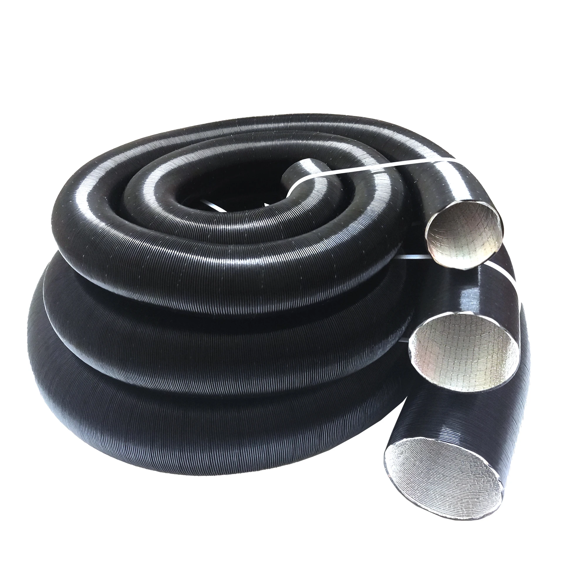 300cm Stretched Length 42/60/75mm Bellows Warm Air Ducting Intake Outlet Exhaust Pipe Heater Duct For Webasto Parking Heater