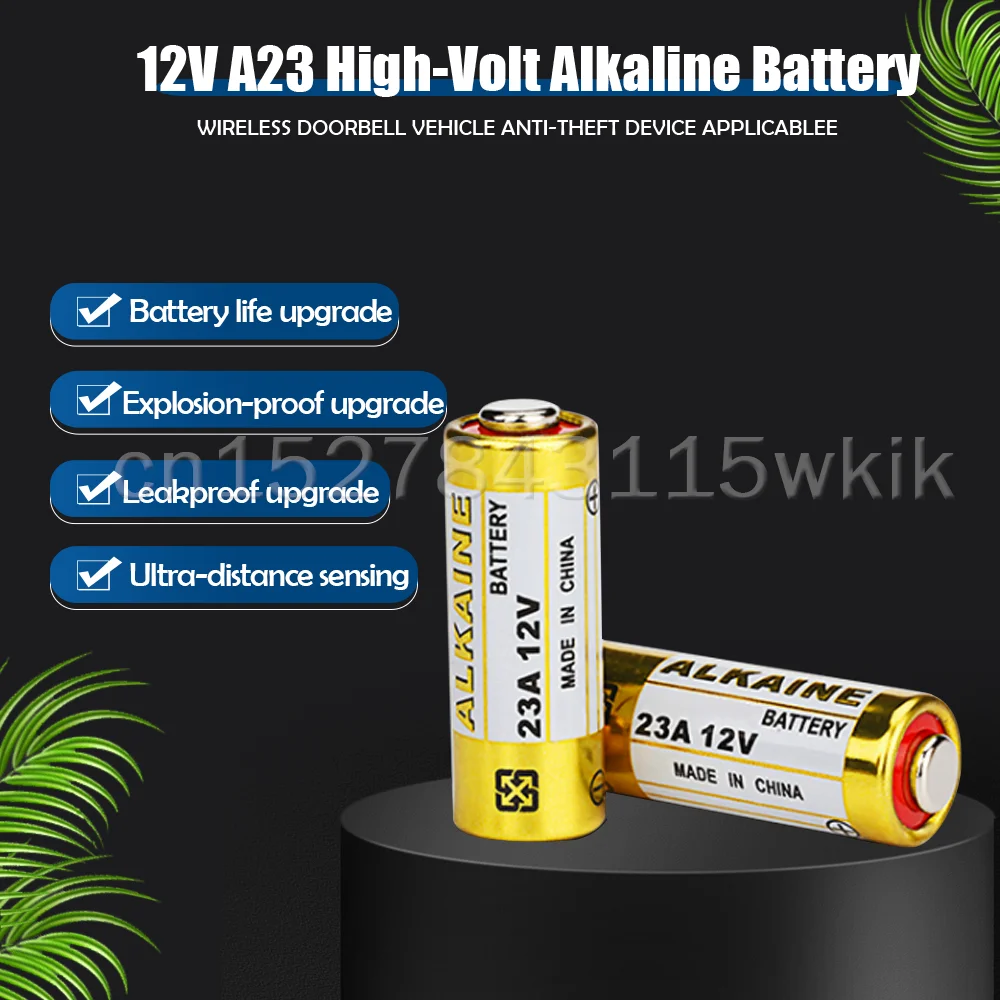 12V alkaline battery 10PCS A23 23A 23GA A23S E23A EL12 MN21 MS21 V23GA L1028 GP23A LRV08 remote control doorbell dry cell