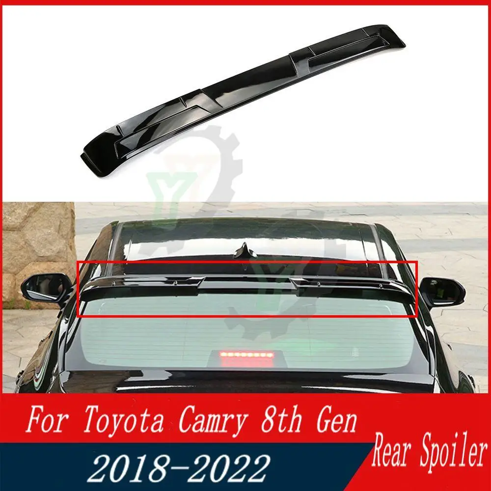 

Накладка на крышу автомобиля, из углеродного волокна, черного цвета, для Toyota Camry 8thgen 2018, 2019, 2020, 2021