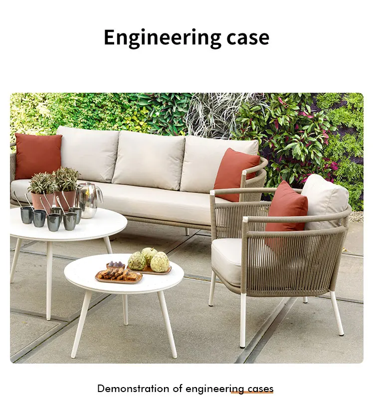 Nordic outdoor sofa creative rattan table and chair set designer sunshine room courtyard leisure