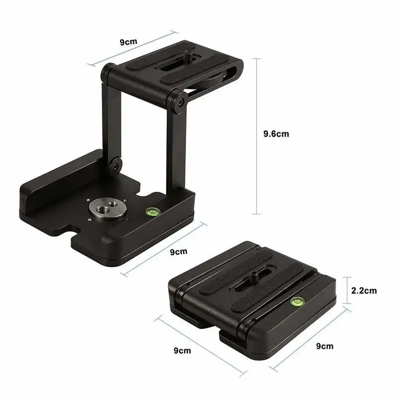 Portable Z head Flex camera tripod Z Pan & Tilt Aluminum Folding Tripod bracket Head Solution Photography Studio