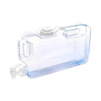 4L Outdoor Drinking Bucket Large-Capacity Portable Water Storage Container Leak-proof PE Camping Water Tank Water Equipment