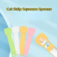 Pet Feeder Spoon Cat Strip Squeeze Spoons Hangable Cat Feeding Spoon for Cat Wet Food Treats Liquid Snack Feeding 1