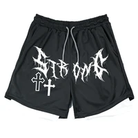 Men's High Street Shorts 2-in-1 Compression Double Layer Shorts Daily Fashion Beach Breathable Fitness Outdoor Sport Short Pants 2
