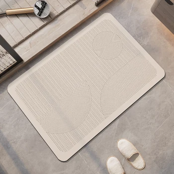 Tappetino da bagno in Diatomite antiscivolo tappetini da bagno tappetino da bagno in fango di diatomee assorbente tappeto da bagno per doccia ad asciugatura rapida per corridoio 1