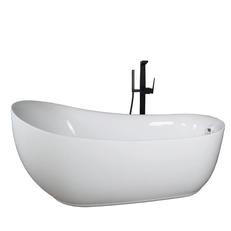 

Ergonomic design Acrylic Common Plastic Soaking Tub/Comfortable Freestanding Portable Bathtub For Adults