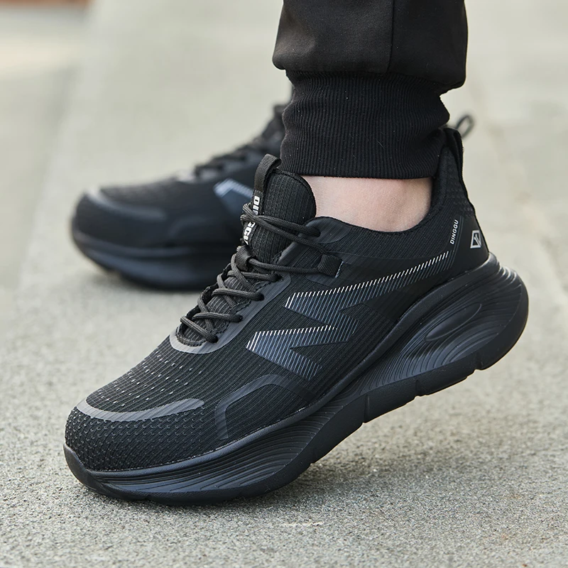 New Work Boots Steel Toe Safety Shoes Men Work Shoes Sneakers Lightweight Anti-Puncture Safety Shoes Men Indestructible Boots - 4