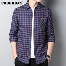 

COODRONY Brand Streetwear New Arrivals Men Casual Cotton Shirts Classic Business Fashion Male Turn-down Collar Clothing W6031