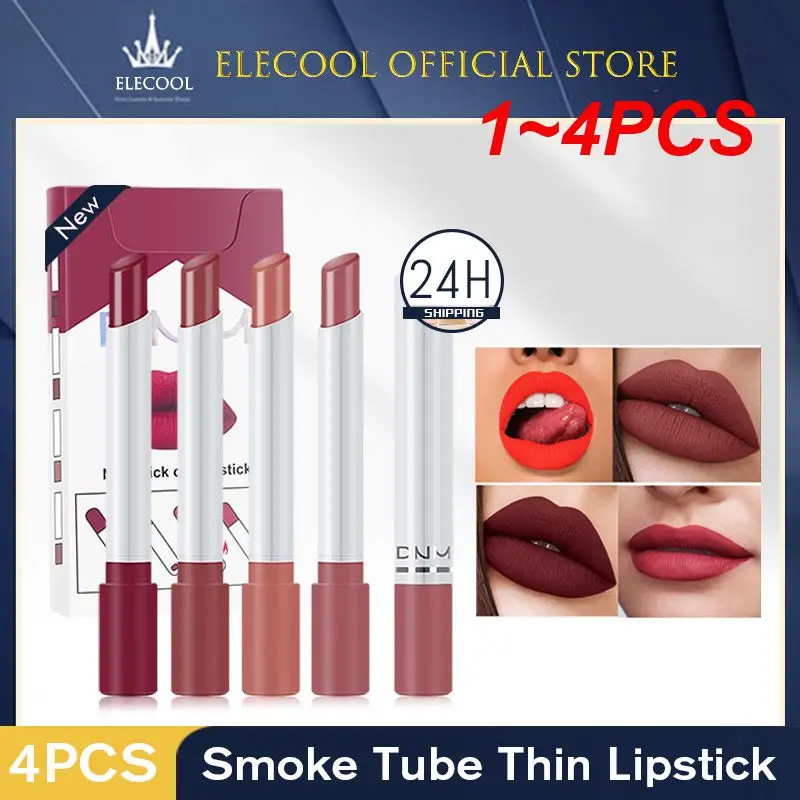 

1~4PCS Lip Tint Cosmetics Makeup Makeup Set For Lips Makeup Lipstick Makeup Trends Highly-rated Lip Gloss Pomade Kits 4 Colors